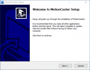 MotionCaster Windows Installation Guide