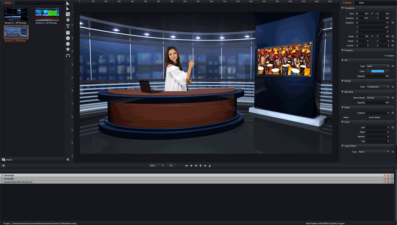 live video generator virtual studio